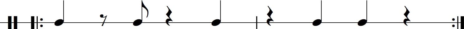 3-2 Son Clave notation